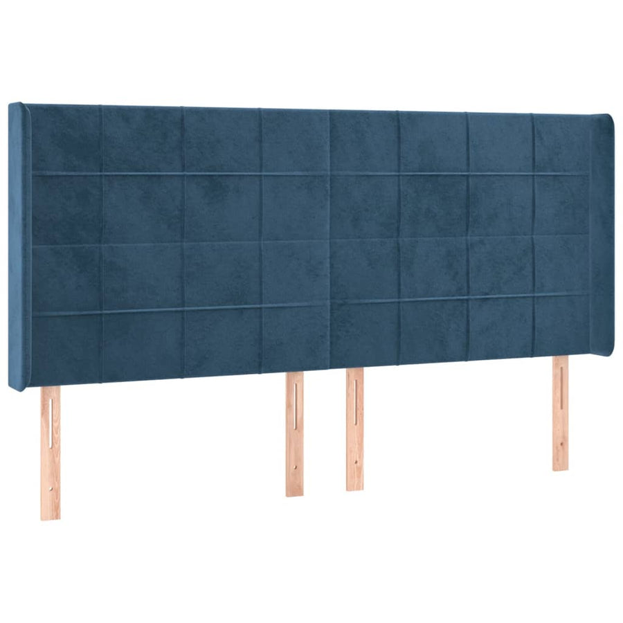 Hoofdbord Led Fluweel 183 x 16 x 118/128 cm