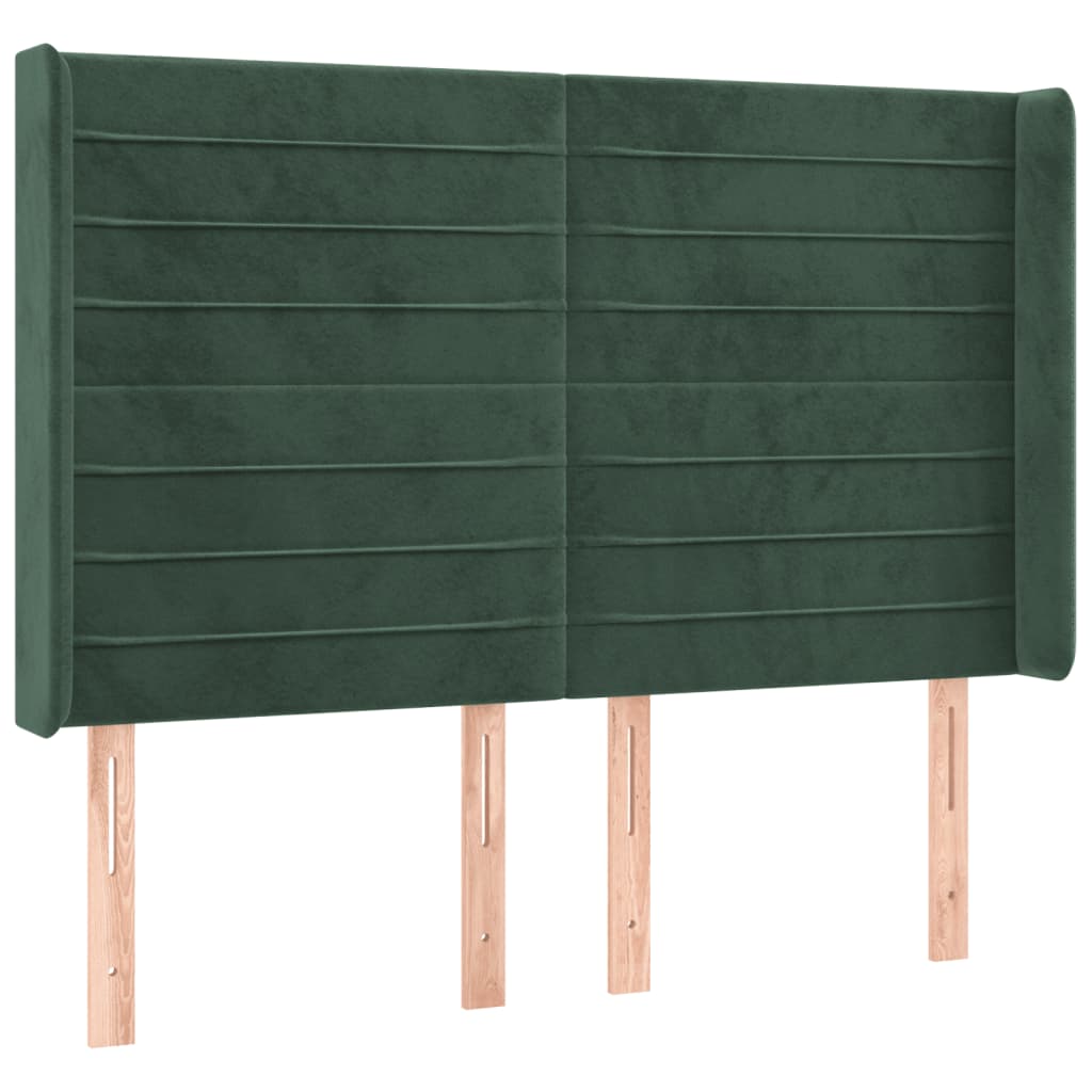 Hoofdbord Led Fluweel 147 x 16 x 118/128 cm