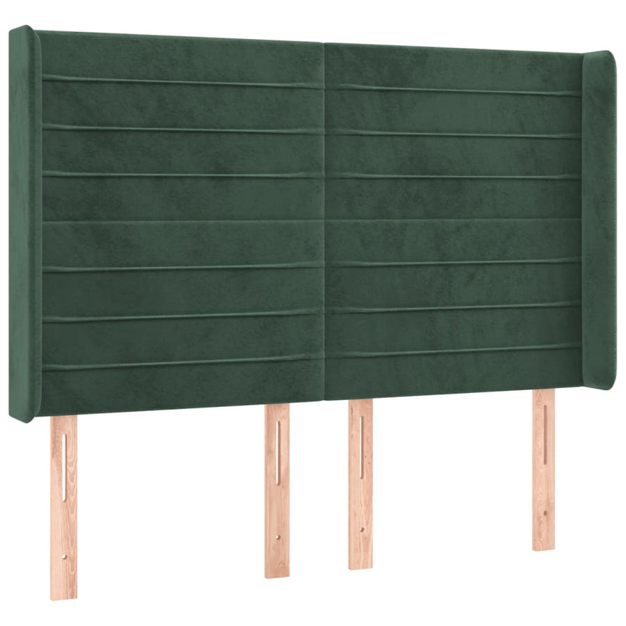 Hoofdbord Led Fluweel 147 x 16 x 118/128 cm