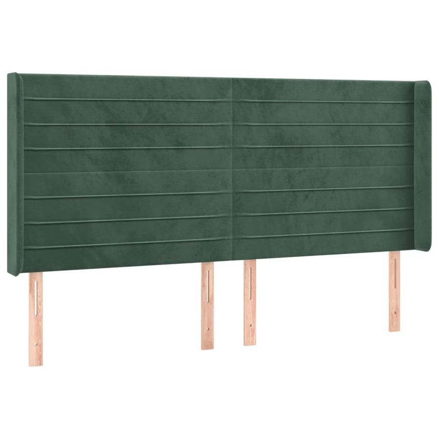 Hoofdbord Led Fluweel 163 x 16 x 118/128 cm