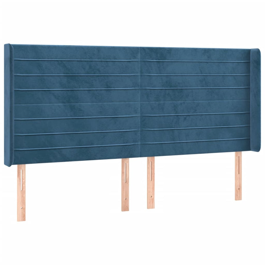 Hoofdbord Led Fluweel 203 x 16 x 118/128 cm