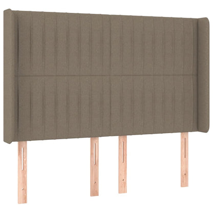 Hoofdbord Led Stof 147 x 16 x 118/128 cm Taupe