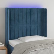 Headboard LED Velvet 93 x 16 x 118/128 cm