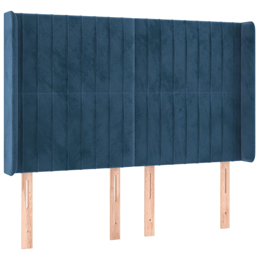 Hoofdbord Led Fluweel 147 x 16 x 118/128 cm