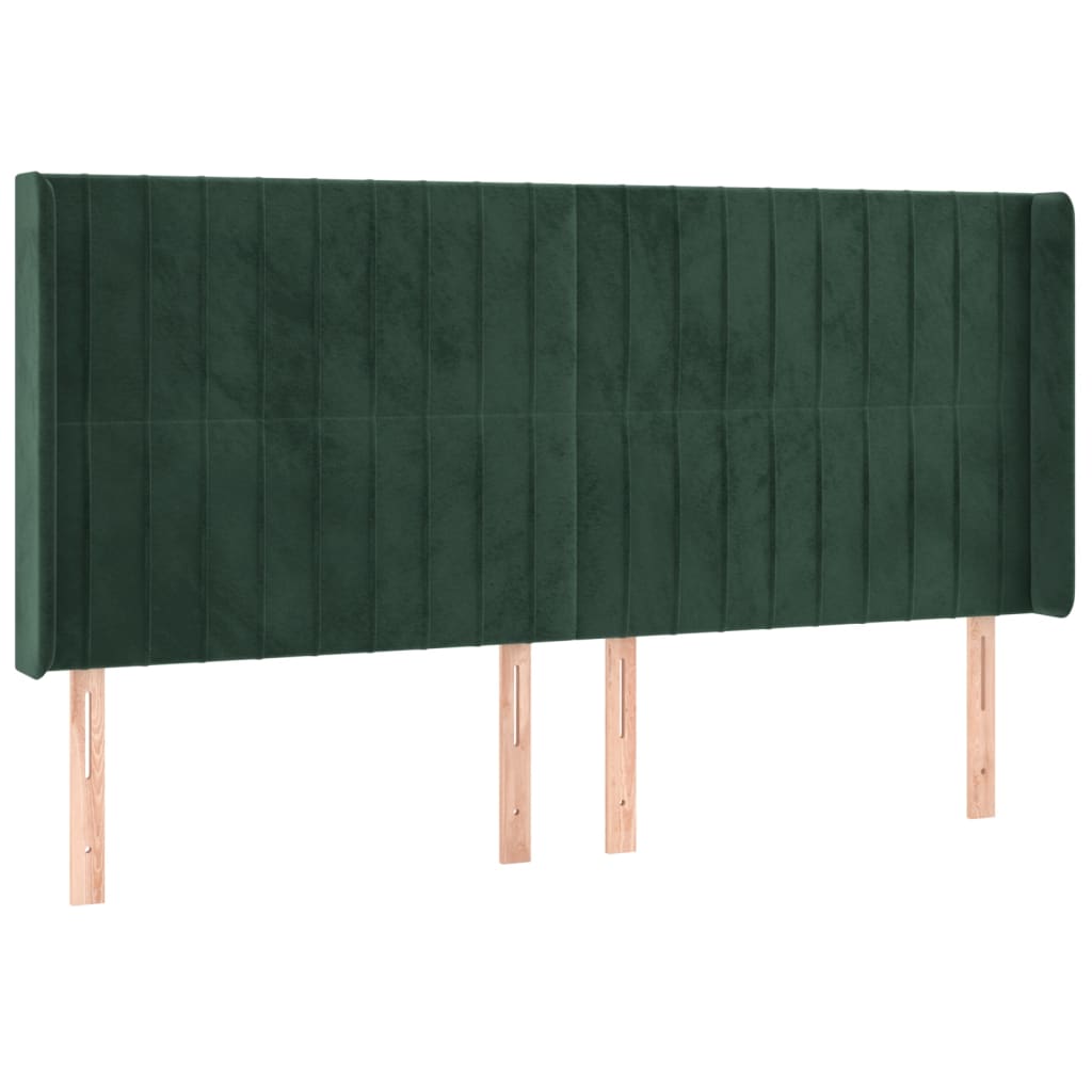Hoofdbord Led Fluweel 183 x 16 x 118/128 cm