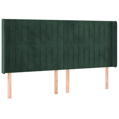 Hoofdbord Led Fluweel 203 x 16 x 118/128 cm