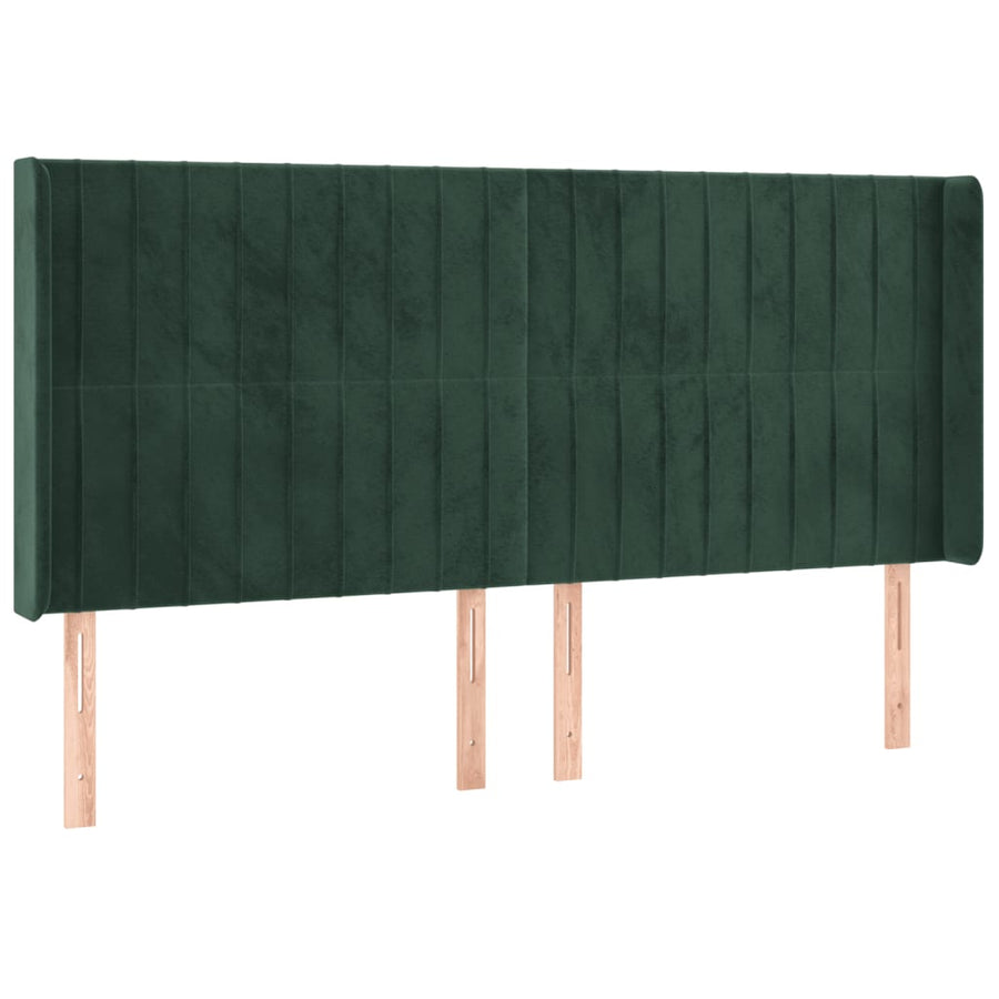Hoofdbord Led Fluweel 203 x 16 x 118/128 cm