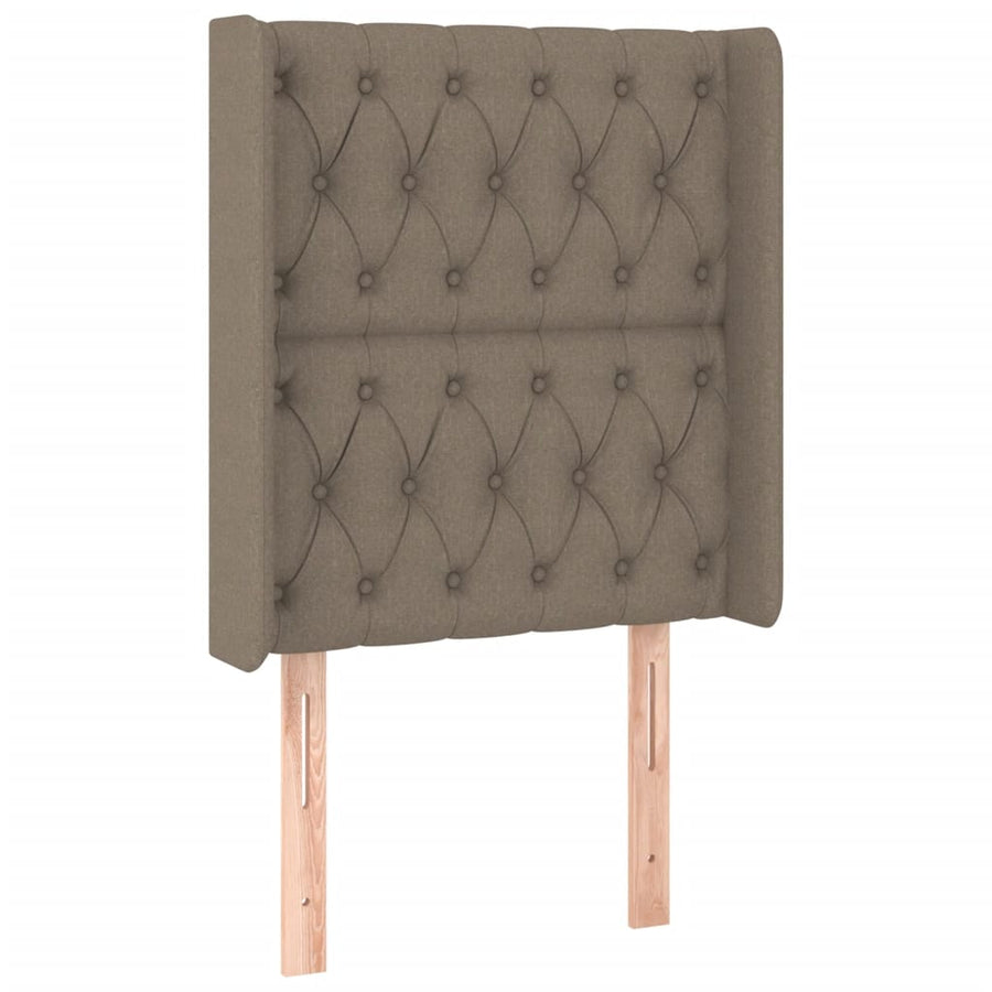 Hoofdbord Led Stof 83 x 16 x 118/128 cm Taupe