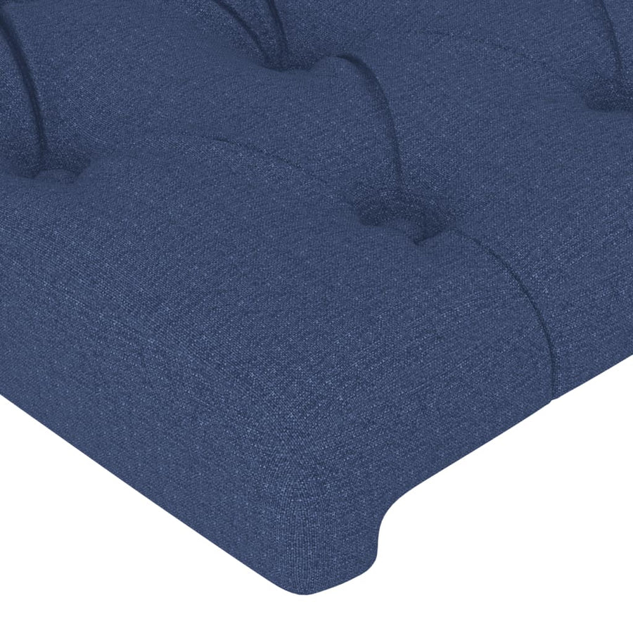 Hoofdbord Led Stof 83 x 16 x 118/128 cm Blauw