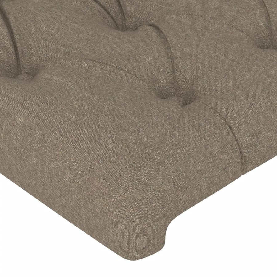 Hoofdbord Led Stof 93 x 16 x 118/128 cm Taupe