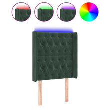 Hoofdbord Led Fluweel 83 x 16 x 118/128 cm