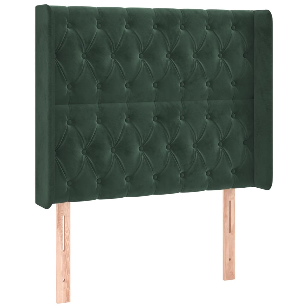 Hoofdbord Led Fluweel 93 x 16 x 118/128 cm