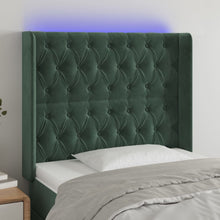 Hoofdbord Led Fluweel 93 x 16 x 118/128 cm