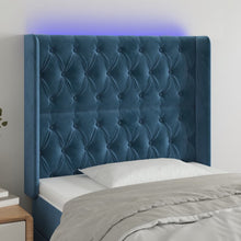Hoofdbord Led Fluweel 93 x 16 x 118/128 cm