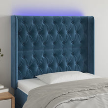 Hoofdbord Led Fluweel 103 x 16 x 118/128 cm