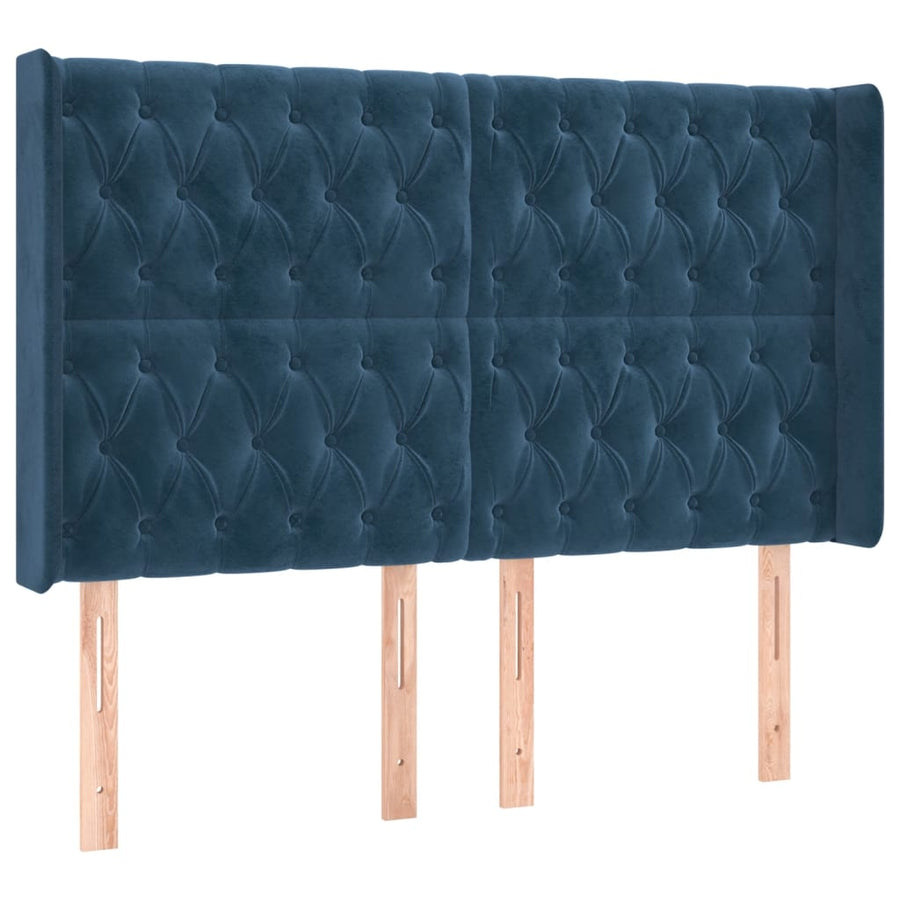 Hoofdbord Led Fluweel 163 x 16 x 118/128 cm
