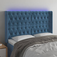Hoofdbord Led Fluweel 163 x 16 x 118/128 cm
