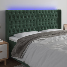 Hoofdbord Led Fluweel 183 x 16 x 118/128 cm