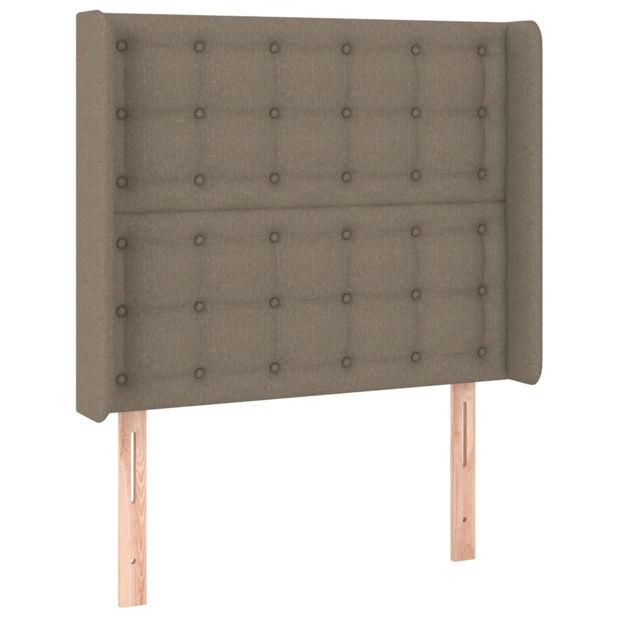 Hoofdbord Led Stof 93 x 16 x 118/128 cm Taupe
