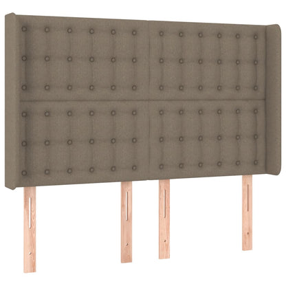 Hoofdbord Led Stof 1 147 x 16 x 118/128 cm Taupe