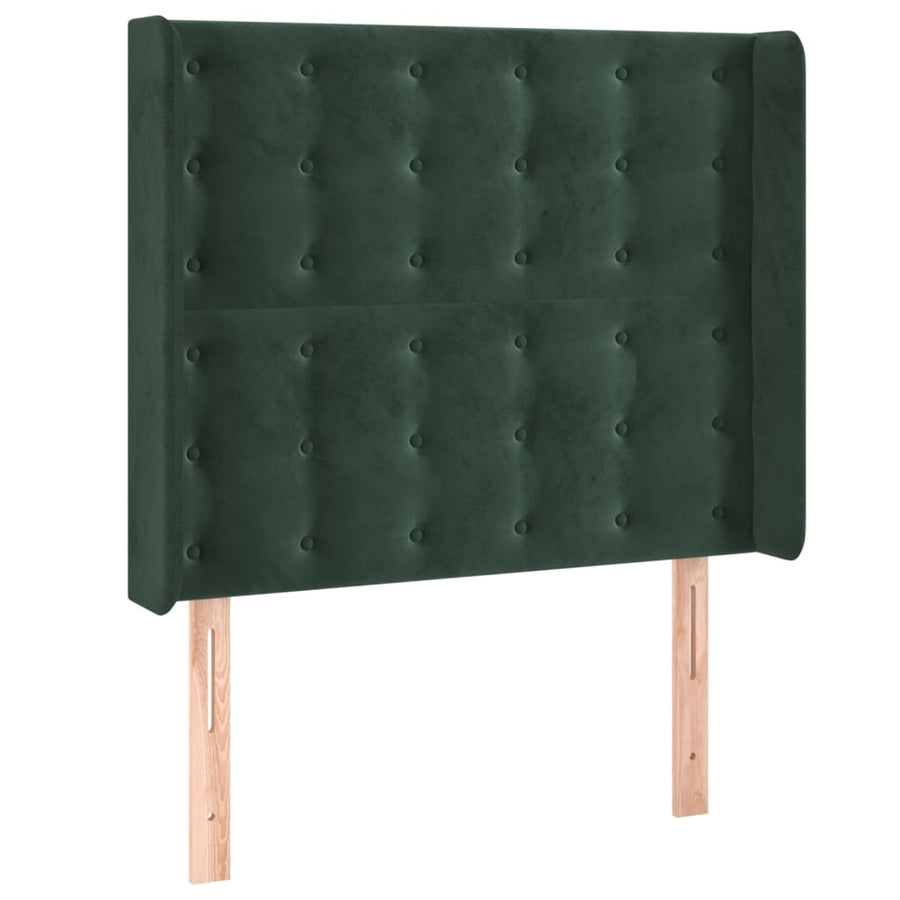 Hoofdbord Led Fluweel 103 x 16 x 118/128 cm