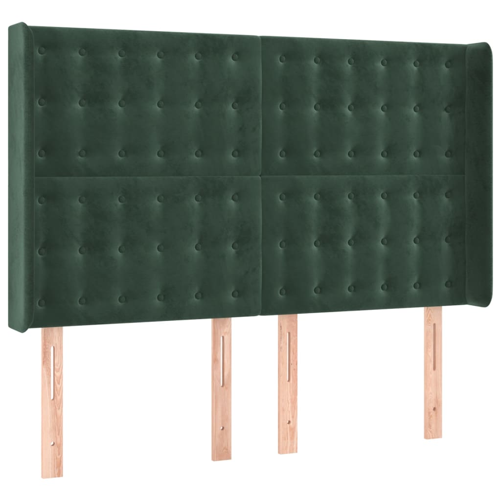 Hoofdbord Led Fluweel 147 x 16 x 118/128 cm