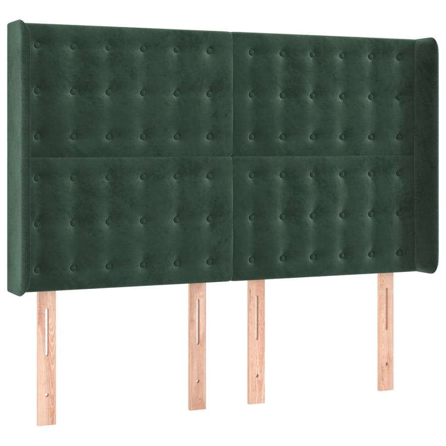 Hoofdbord Led Fluweel 147 x 16 x 118/128 cm