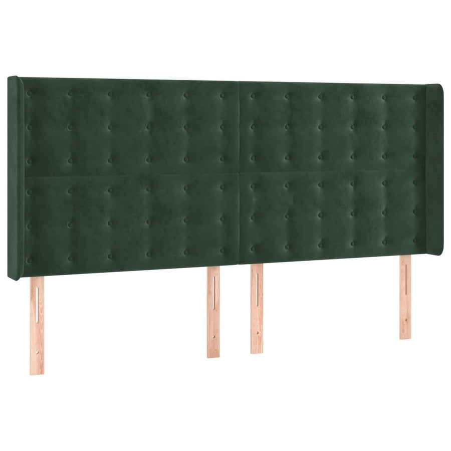 Hoofdbord Led Fluweel 163 x 16 x 118/128 cm