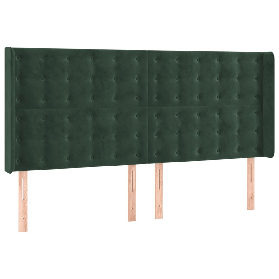 Hoofdbord Led Fluweel 203 x 16 x 118/128 cm