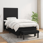 Boxspring 80x200 cm zwart met matras