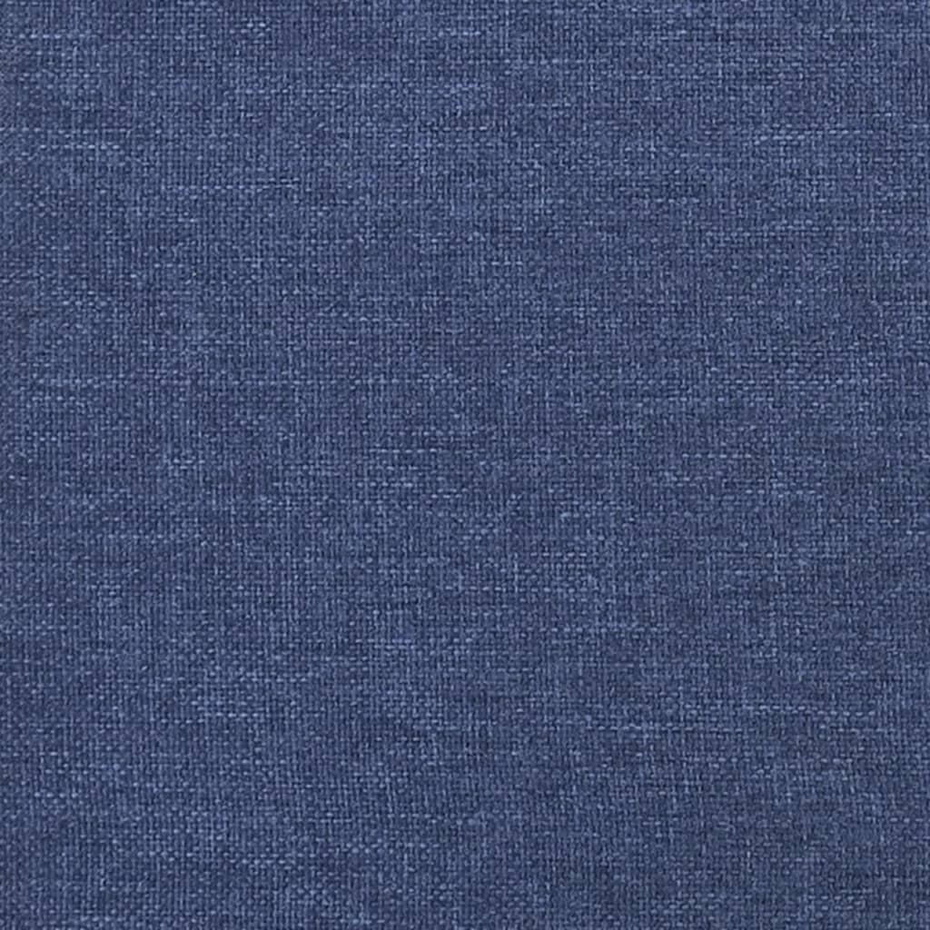 Boxspring met matras stof blauw 100x200 cm
