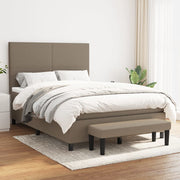 Boxspring met matras 140x200 cm taupe