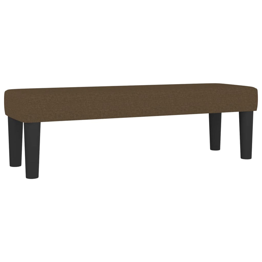 Boxspring met matras stof donkerbruin 180x200 cm 180 x 200 cm Donkerbruin