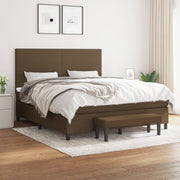 Boxspring met matras 180x200 cm donkerbruin