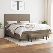 Boxspring met matras 180x200 cm taupe