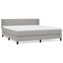 Boxspring Met Matras Stof Lichtgrijs 180 x 200 cm Effen ontwerp