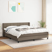 Boxspring met matras 180x200 cm taupe