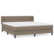 Boxspring met matras 180x200 cm taupe