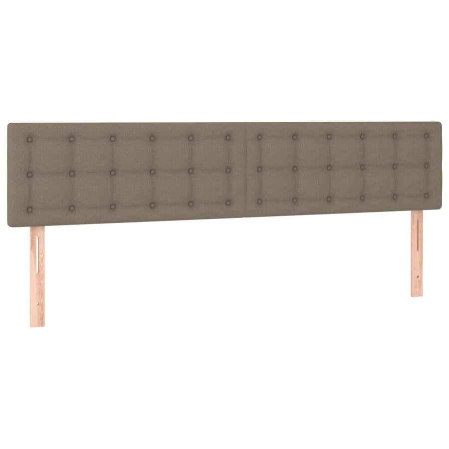 Boxspring Met Matras Stof Taupe 180 x 200 cm Knopen