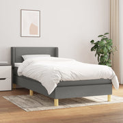 Boxspring met matras 80x200 cm donkergrijs