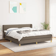 Boxspring 180x200 cm taupe met pocketvering matras