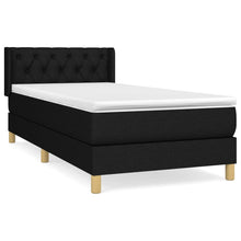 Boxspring Met Matras Stof Zwart 80 x 200 cm Getuft ontwerp