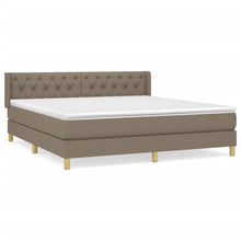 Boxspring Met Matras Stof Taupe 160 x 200 cm Getuft ontwerp