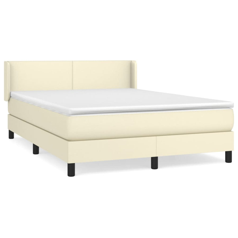 Boxspring Met Matras Kunstleer Kleurig 140 x 190 cm