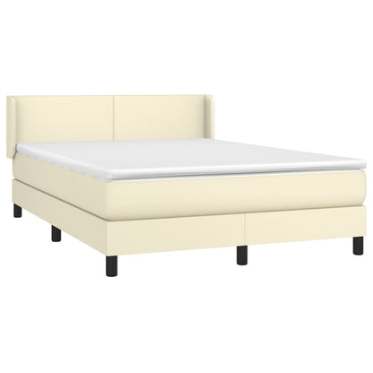 Boxspring Met Matras Kunstleer Kleurig 140 x 200 cm
