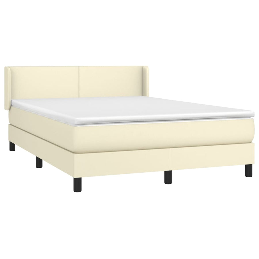 Boxspring Met Matras Kunstleer Kleurig 140 x 200 cm