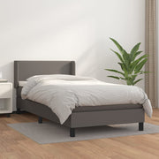 Boxspring 100x200 cm kunstleer grijs