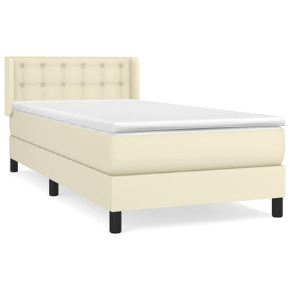 Boxspring Met Matras Kunstleer Kleurig 80 x 200 cm