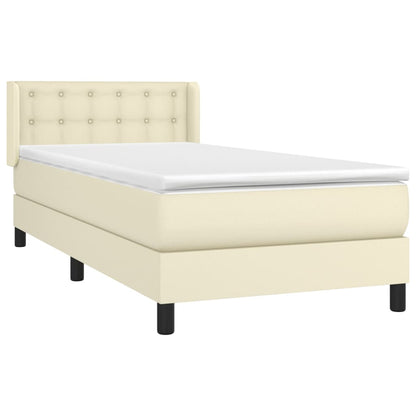 Boxspring Met Matras Kunstleer Kleurig 80 x 200 cm