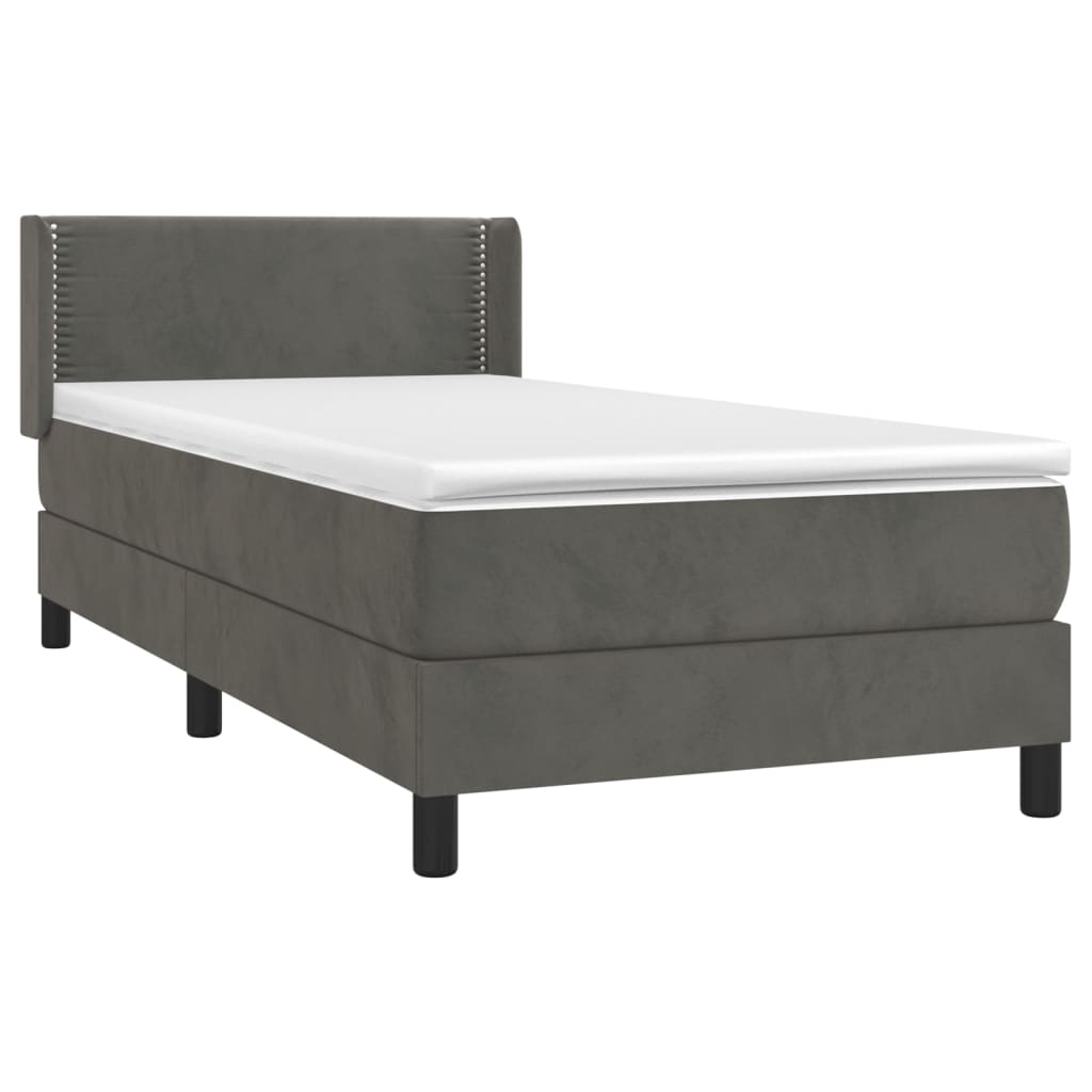 Boxspring Met Matras Fluweel 80 x 200 cm